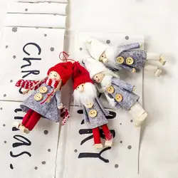 Милые рождественские Перчаточная кукла Рождественская игрушка Подвески орнаменты украшения для дома Перчаточная кукла Рождественская