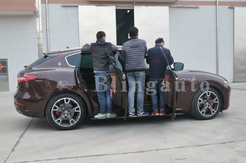 Боковая ступенька подходит для Maserati Levante- Беговая доска боковая планка боковые лестницы алюминиевый сплав педаль автомобиля