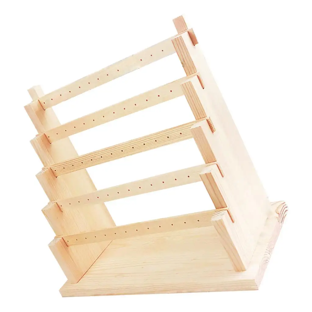 Wood Earring Stand Earring Holder Display Stand Jewelry Display Rack Tiered Jewelry Jewelry Packaging