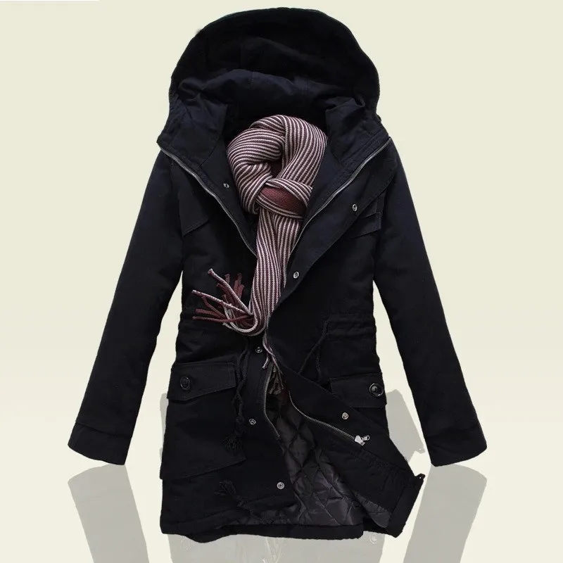 Casual Mens Hooded Jacket Classic Army Green Black Outwear Trench Coat For Men Winter Windbreaker Zipper M-4XL Overcoats Casaco Casual Mens Hooded Jacket Classic Army Green Black Outwear Trench Coat For Men Winter Windbreaker Zipper M-4XL Overcoats Casaco