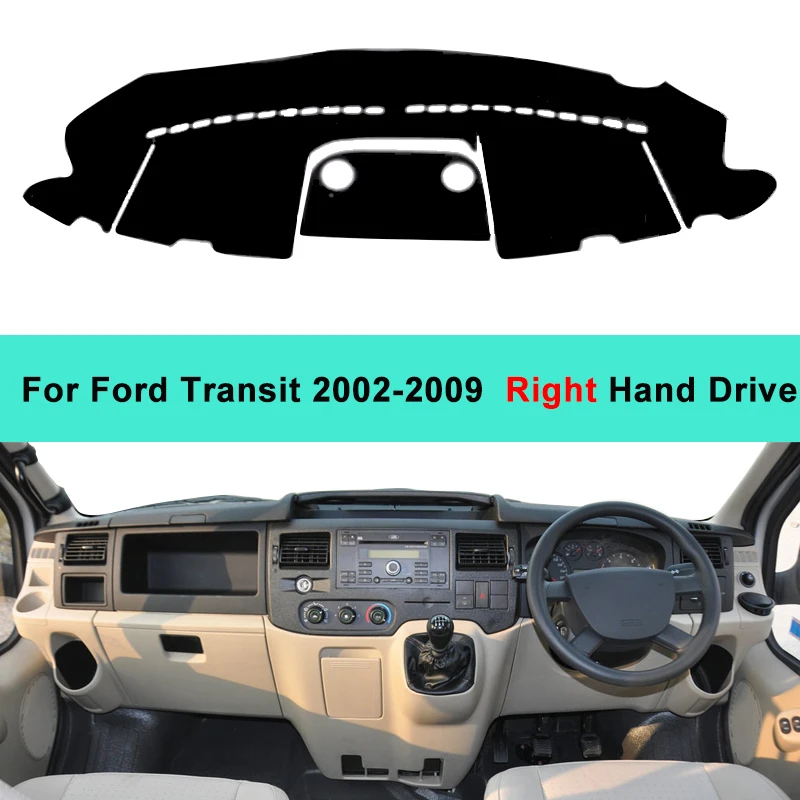 Car Dashboard Cover Carpet Cape for Ford Transit 2002 2003 2004 2005 2006 2007 2008 2009 Sun Shade Pad Dashmat Protector dashboard pad cover