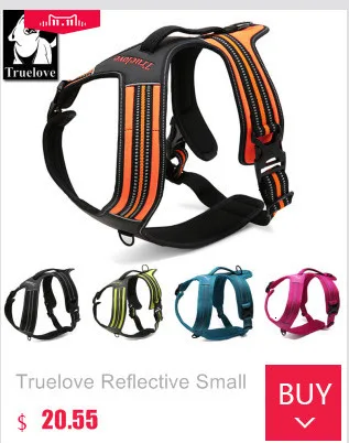 Truelove Reflective Small Dog Harness Large Nylon Soft Padded K9 Dog Harness Basic Halter Vest Harnesses Black Pets Acessorios