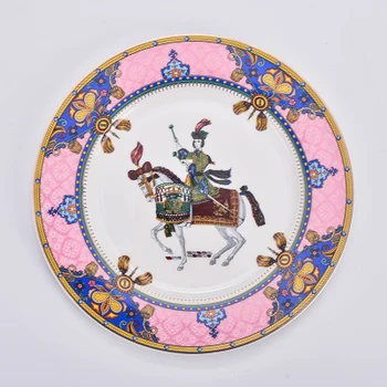 

Hotel Supplies Steak Plate Ceramic Dishes Set Restaurant Tableware High-end Custom Fruit And Salad Free Shipping