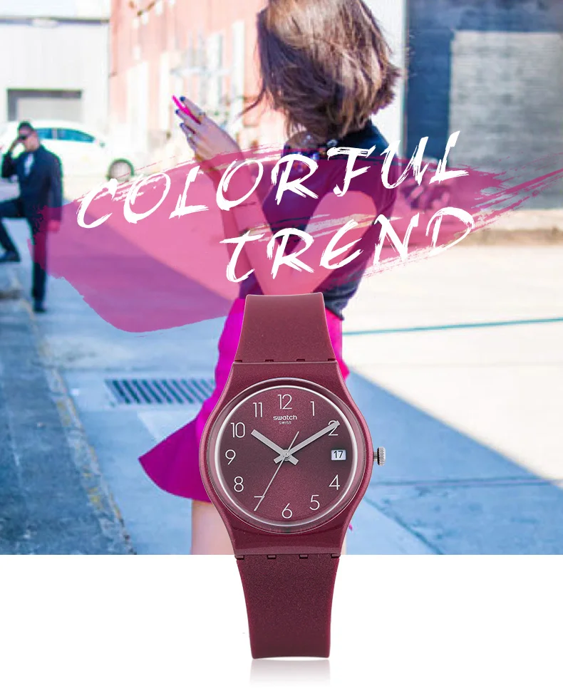Swatch Watch Classic Color Password Series Simple Quartz Men And Women  Watch Gr405 - Quartz Wristwatches - AliExpress