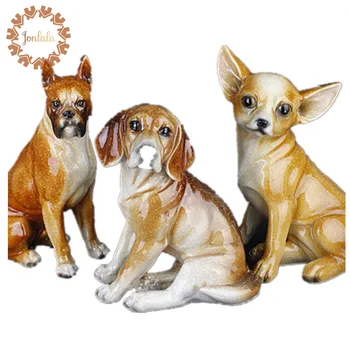 

Small Dog Elegant Cute Chihuahua Beagle Boxer Dog Creative Personality Chihuahua Dog Resin Dog Table Ornament Figurine Best Gift