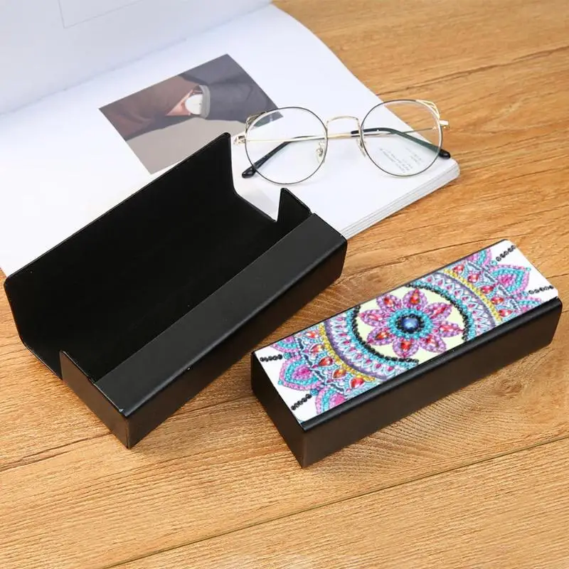 5D DIY алмазная живопись кожаный чехол очки путешествия glsses коробка для хранения Защитный чехол солнцезащитные очки коробки Рождественский подарок