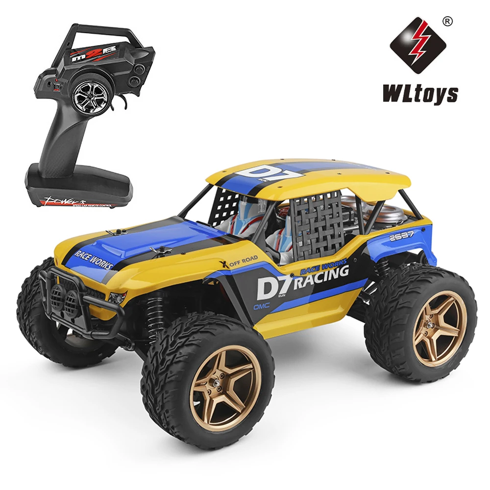 Wltoys 12402 A D7 1/12 RC автомобиль 4WD 550 двигатель Desert Buggy Crawler автомобиля 45км/ч гоночный 2 4