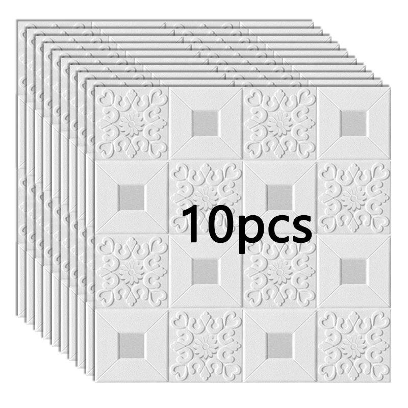 Wall-Stickers Tv-Background Ceiling-Decorative-Panels Roof-Foam Bedroom Self-Adhesive