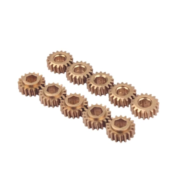 

New 30 Pcs Brass Hex Hole Gear for Guitar Tuners Tuning Pegs Key Machine Head Replacement - Gear Ratio 1:18