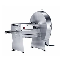 220V Electric Meat Slicer Multifunctional Household Kitchen Stainless Steel Semi-Automatic Potato Lemon Pumpkin Bread Slicer 1