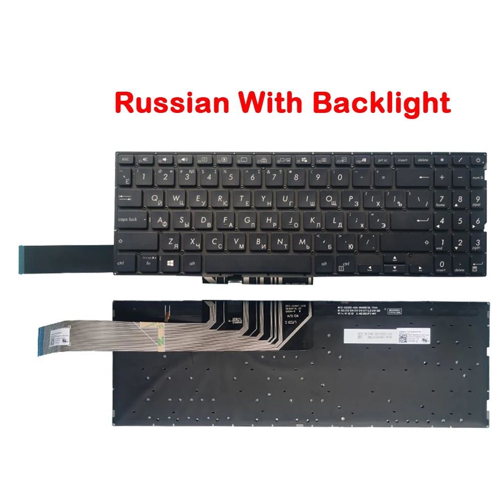Teclado para Notebook para Asus sp Espanhol Latino la Russo ru Asus Mars15 X571 X571g X571gt X571u X571f K571 F571g F571gt Vx60g - Imagem 5