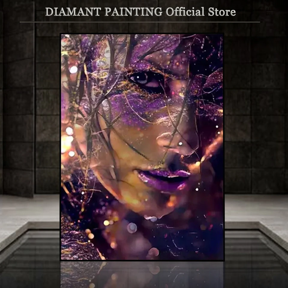 5d Full DIY Rhinestone Diamond Painting Women Paint By Numbers Full Square Drill Cross-stitch Kits Crafts Embroidery Mosaic Art