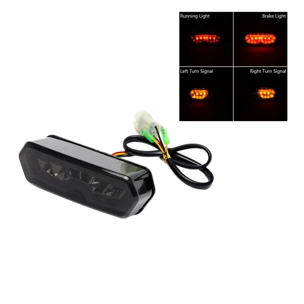 1 Piece Motorcycle LED Turn Signal Brake stop Integrated Tail Light Smoke Lens for Honda MSX/Grom125