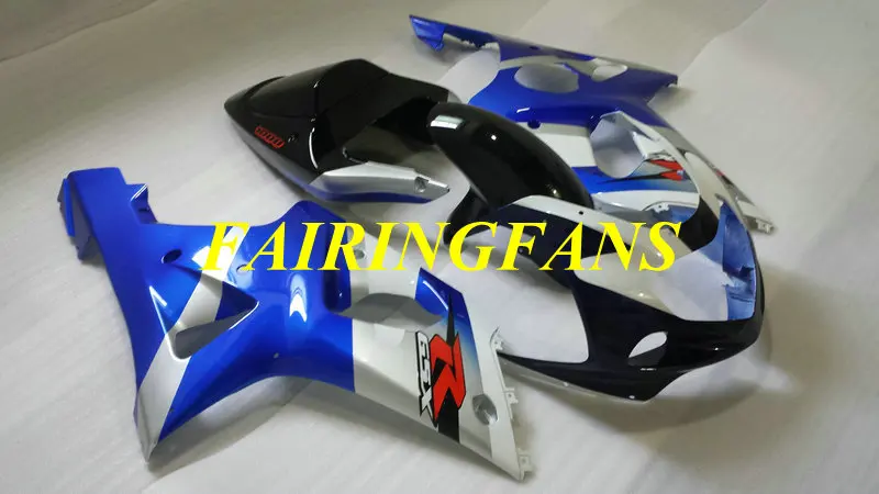 Лучшие Обтекатели кузова для SUZUKI GSXR1000 2001 2002 2003 GSXR 1000 K2 00 01 02 ABS Синий Серебряный обтекатель комплект+ подарки SS13
