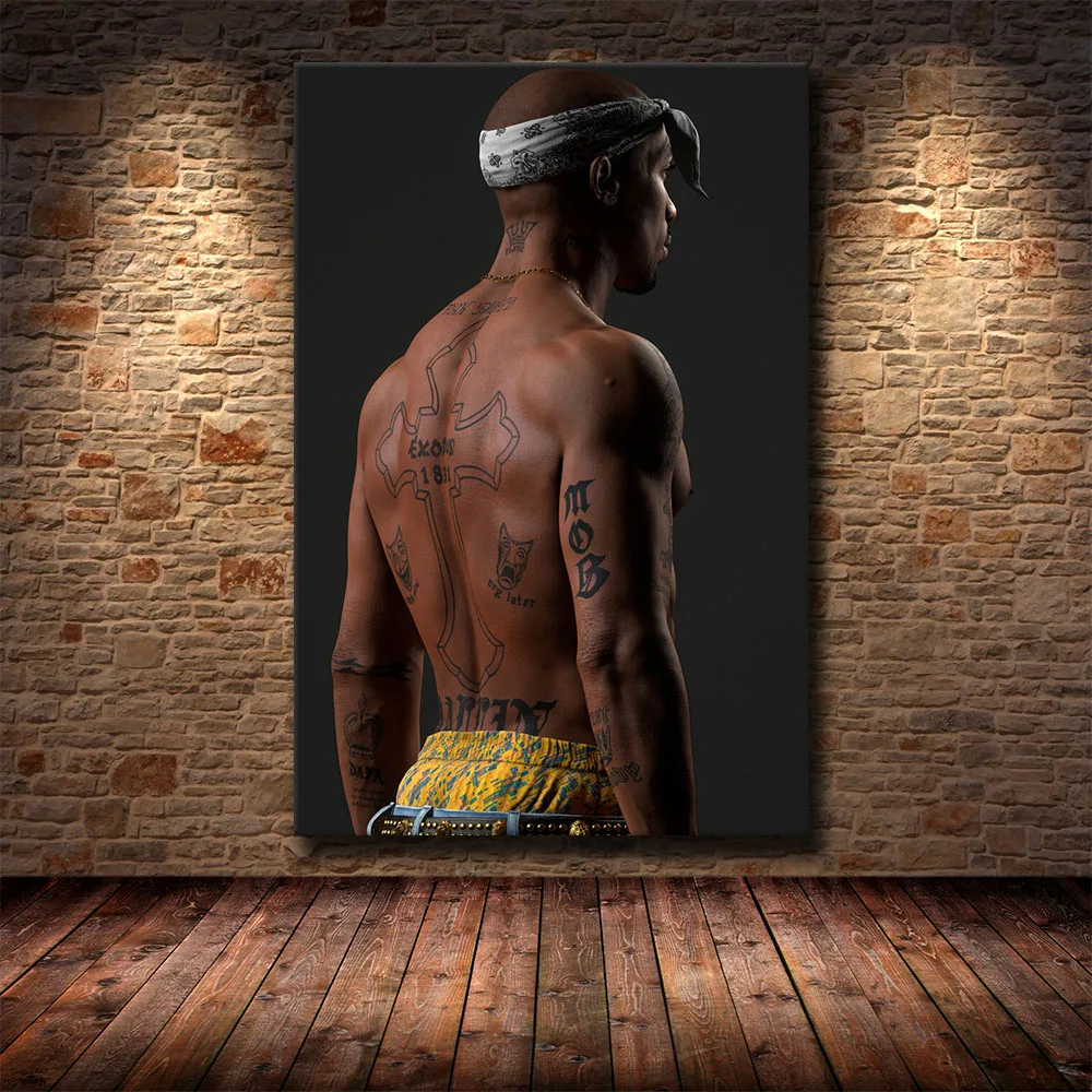 Подарочный постер Тупак Шакур 2PAC Outlaw Rap музыкальный рэппер Постер со звездами
