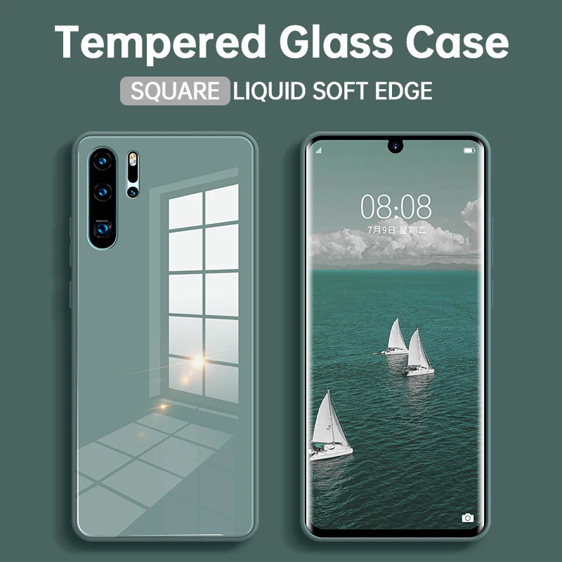 Защитный чехол для Huawei P30 Pro закаленное стекло мобильный телефон с мягкими краями