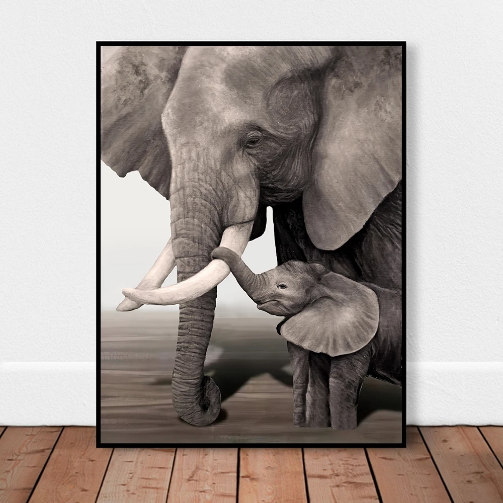 Elephant Picture Wall Elephant Room Frame Elephant Art Print