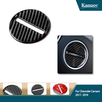 

For Chevrolet Camaro 2017- 2019 Vehicle Interior Steering Wheel Decor Trim Cover Car Styling Car Carbon Fiber Sticker