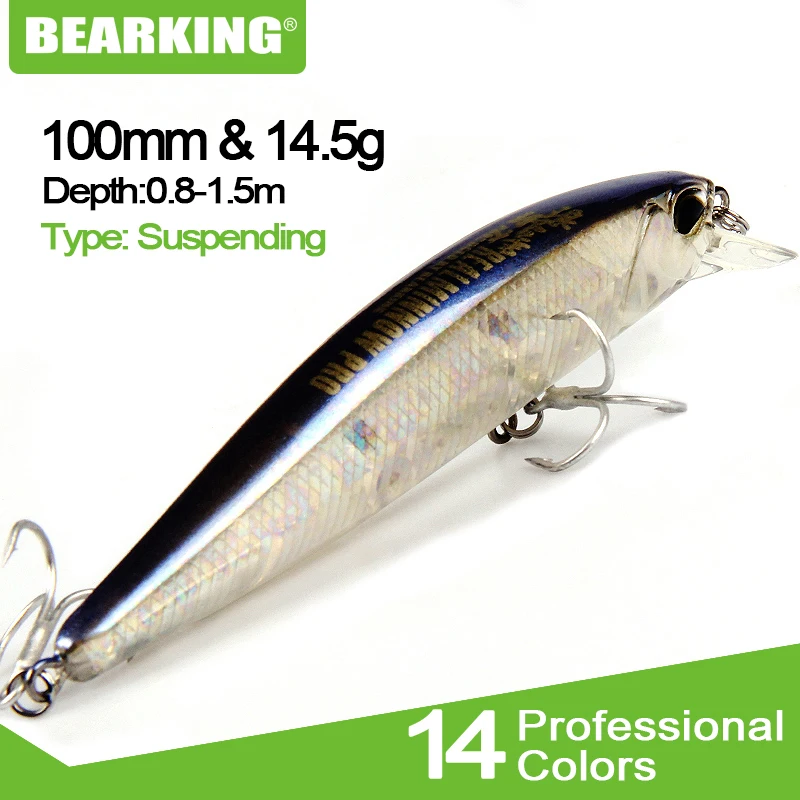 Bearking 1 шт. приманка в виде гольяна лазерная искусственная с 3D глазами 10 см 14 5 г