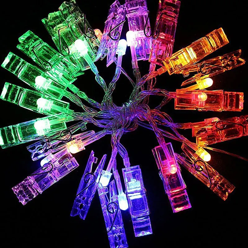 

40LED 4.5M Photo Clip Peg Light String Fairy Lights Christmas Decoration