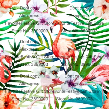 

ins Flamingos flower rayon stretch cotton fabric sewing baby cloth infant kids bedding fabric cushion patchwork fabric tissue