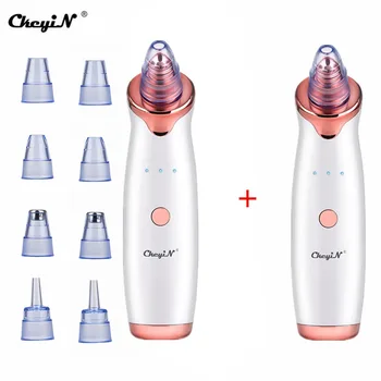 

CkeyiN 2PCS Blackhead Remover Face Deep Nose Cleaner T Zone Pore Acne Pimple Removal Vacuum Suction Facial Beauty Clean Skin Too