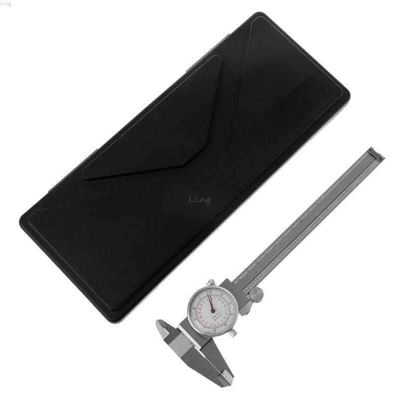 

Dial Caliper 6" / 150mm DUAL Reading Scale METRIC INCH MM Hardened Stainless Steel