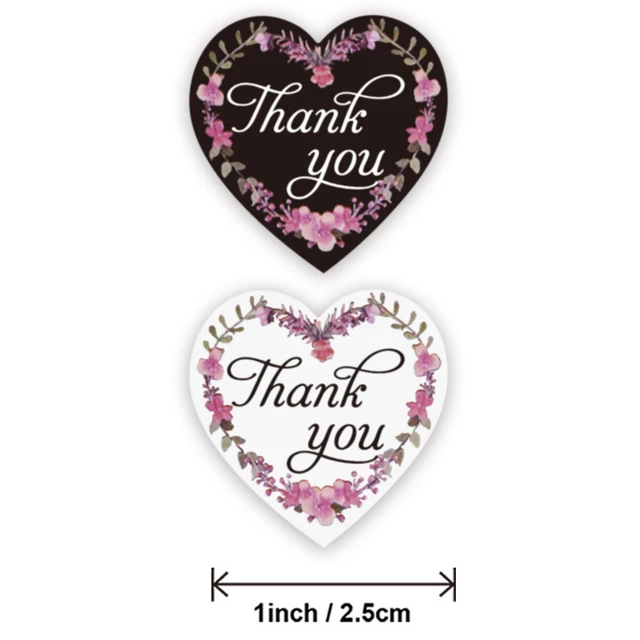 Heart shaped 'thank You' Stickers Perfect For Crafting - Temu