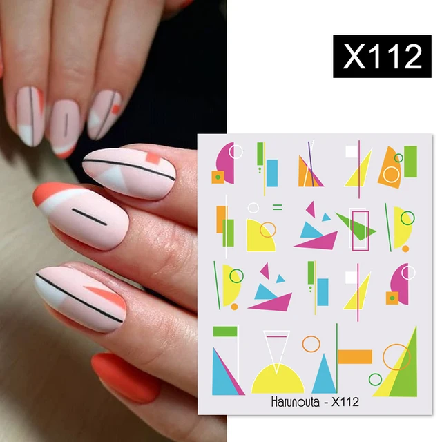 1PC Heart Love Design 3D Nail Sticker English Letter stickers Face Pattern Trasnfer Sliders Valentine's Day Nail Art Decoration Special offer