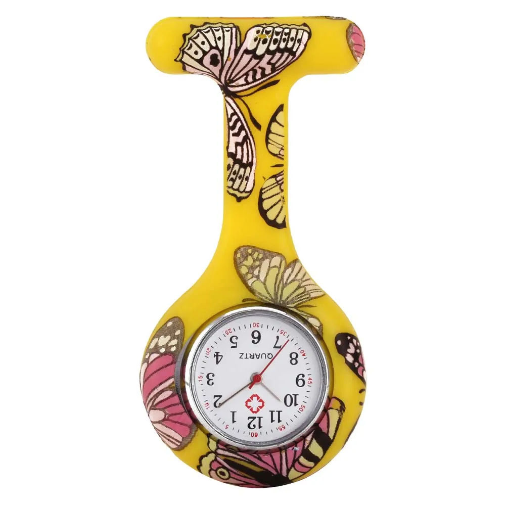 Часы для медсестер печатных Стиль клип на Fob Подвеска для броши карман висит врач-Медсестра Медицинские автоматические механические часы HSJ88 - Цвет: 3