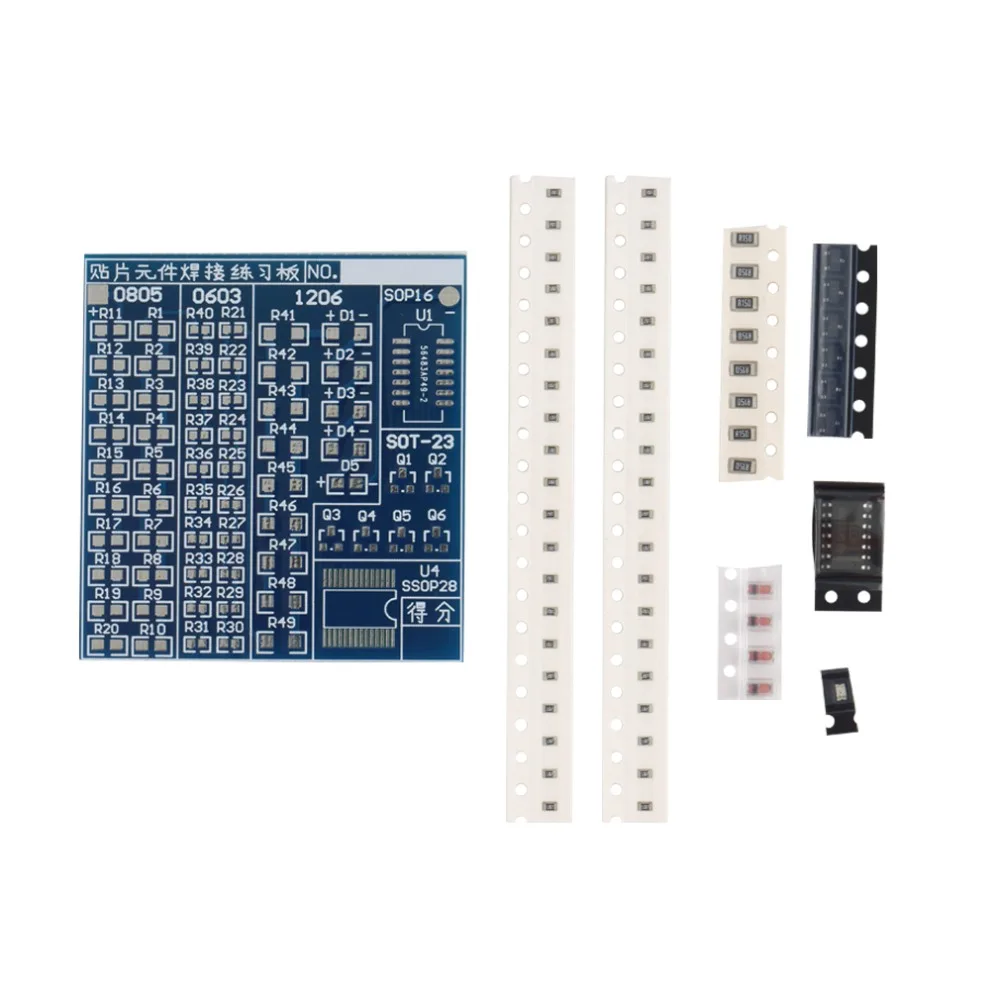 SMT SMD компонент сварки практика PCB доска пайки DIY наборы оптом|Адаптеры AC/DC| |