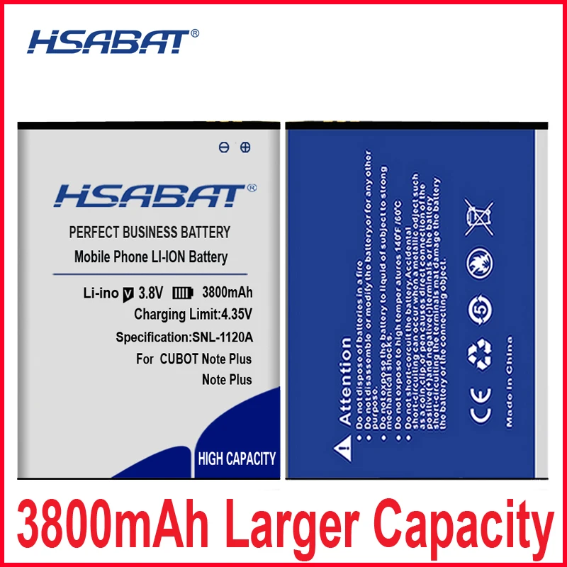HSABAT 0 цикл 3800mAh аккумулятор для CUBOT Note Plus Идеальная замена