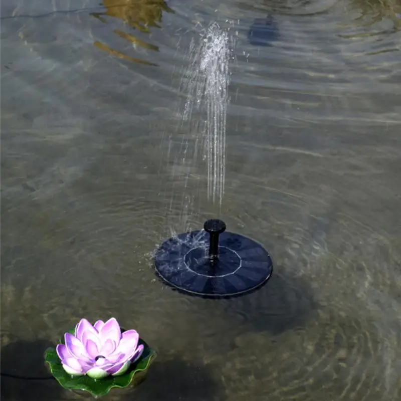 

Solar Fountain Pump Outdoor Watering Submersible Free Standing Water Pumps 16*16*5.8cm For Garden Pool Pond Pation
