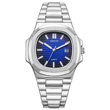 Aliexpress - Men’s Quartz Vip Waterproof  Fashion Watch Luxury Good  Tank  AAA Dress Business Luminous Men Gift Blue Black Wristwatch 2021