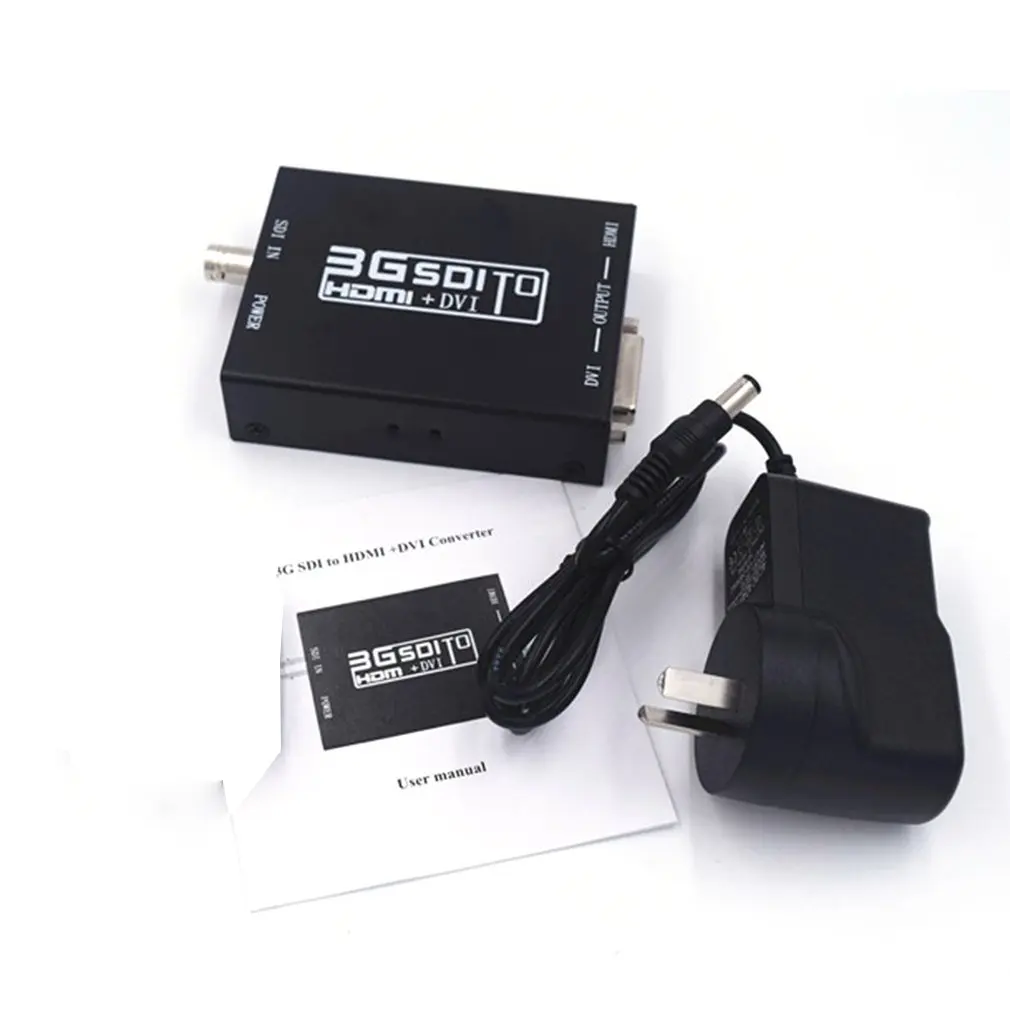 AU Преобразователь 3g SDI на HDMI+ DVI позволяет SD-SDI HD-SDI и 3G-SDI сигналы, показанные на дисплеях HDMI и DVI с адаптером питания - Цвет: AU