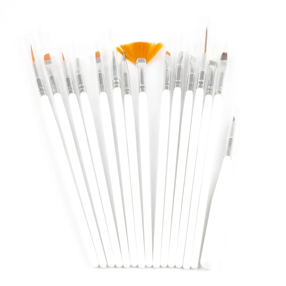 15 шт./компл. кисть для дизайна ногтей инструменты акрила и УФ гель инструмент