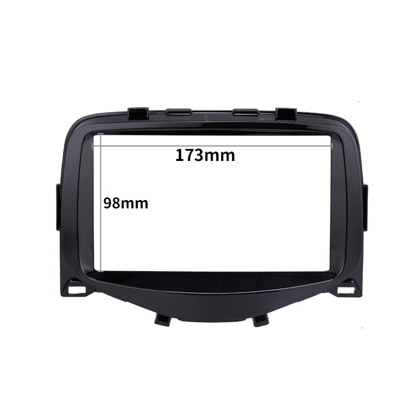 Двойной Дин Радио Стерео DVD панель рамка gps рамка для+ Toyota Aygo, peugeot 108, Citroen C1 Dash комплект
