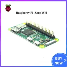 Raspberry Pi Zero WH con WiFi incorporado y Bluetooth, 1GHz, 512Mb de RAM, con 40 pines presoldados, cabezales GPIO Pi Zero W