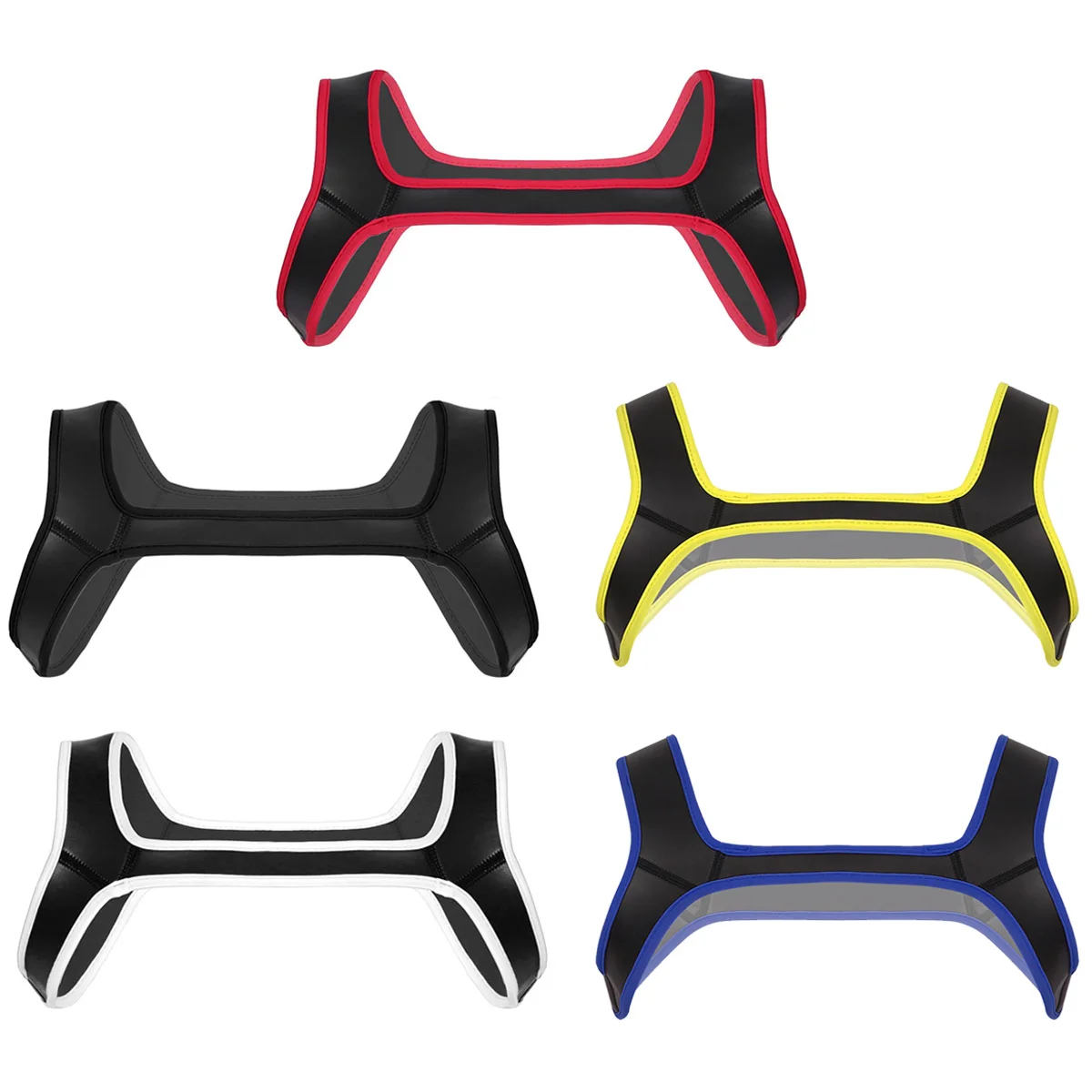 Men Chest Harness Belt Sexy Chest Neoprene Double Shoulder Wide Straps Muscles Harness Club Party Costume Accessories Strap