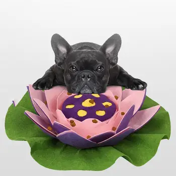 

Flower Shape Pet Sniffing Blanket Pet Feeding Training Mat Slow Eating Mat