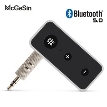 Bluetooth V5.0 приемник автомобильный комплект стерео музыка 3,5 мм, AUX, разъем Hifi аудио беспроводной адаптер для громкой связи для наушников динамик с микрофоном