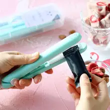 Творческий практичный бытовой пищевой вакуумный упаковщик сумка Клип ручной Мини Портативный электрический тепло запайки упаковочная машина