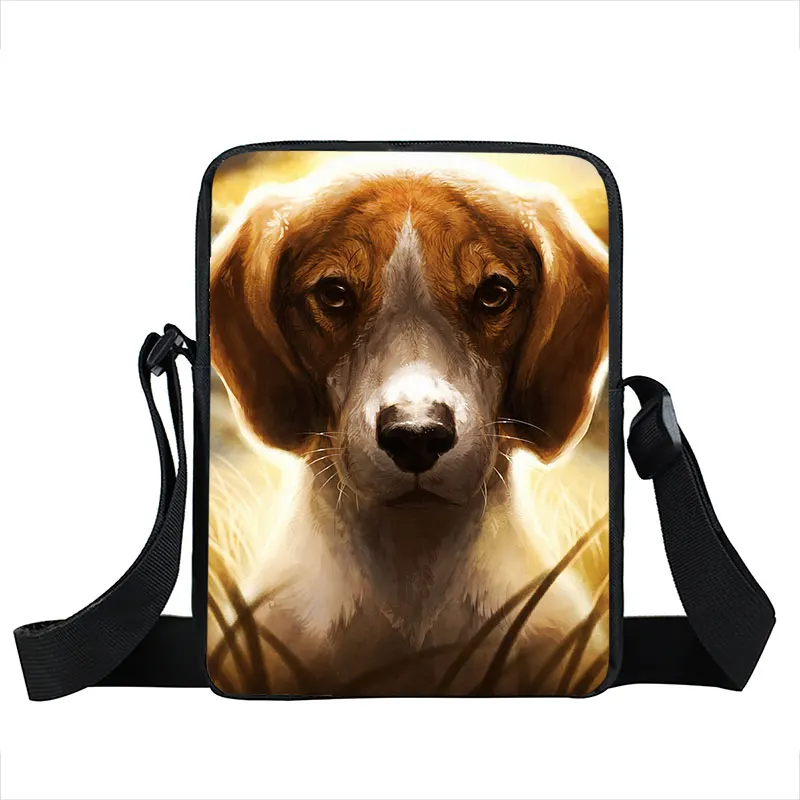 Beagle/Боксер/Бульдог/питбуль/Ротвейлер Собака Мини сумка через плечо щенок сумка через плечо женские повседневные сумки для мальчиков и девочек Сумка для книг - Цвет: XKB GG01