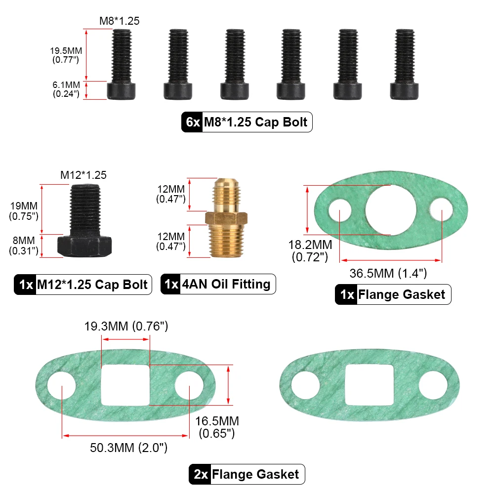 Oil Feed Line Drain Fitting Flange Kit VR-For Toyota Supra 1JZGTE 2JZGTE 1JZ/2JZ Single Turbo VR-TOL22