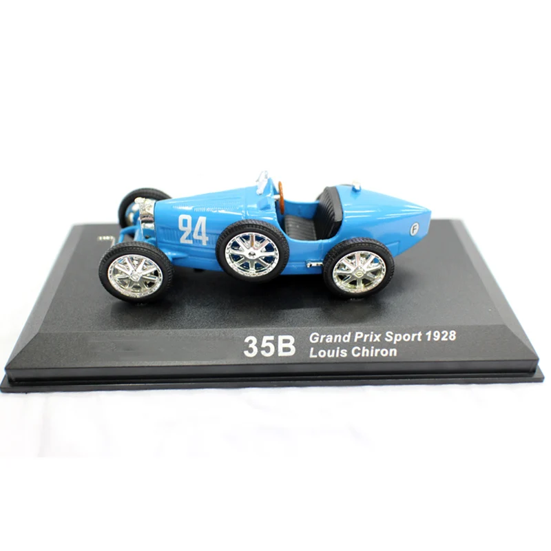1:43 1928 BUGATI T35B литье под давлением Сплав Классический гоночный автомобиль Транспортное средство модель моделирование винтажный дисплей шоу коллекция произведение искусства подарок для детей