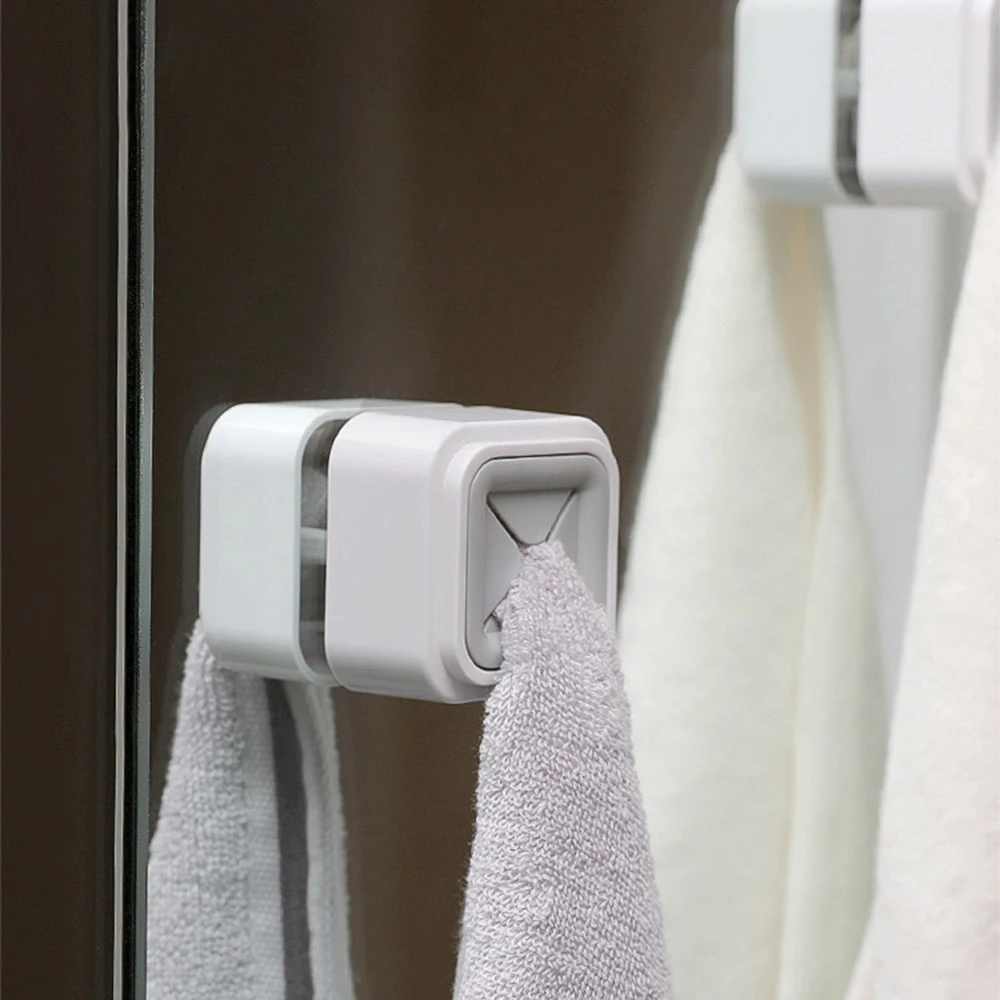 1 шт. удобные кухонные крючки для хранения стиральная вешалка для одежды держатель полотенец присоска настенное окно инструмент для ванной комнаты