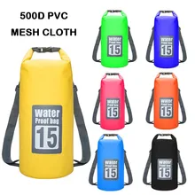 ПВХ Водонепроницаемый сухой мешок Открытый Дайвинг складной хранения Мужчины Женщины Пляж плавательный мешок рафтинг речной водонепроницаемый рюкзак