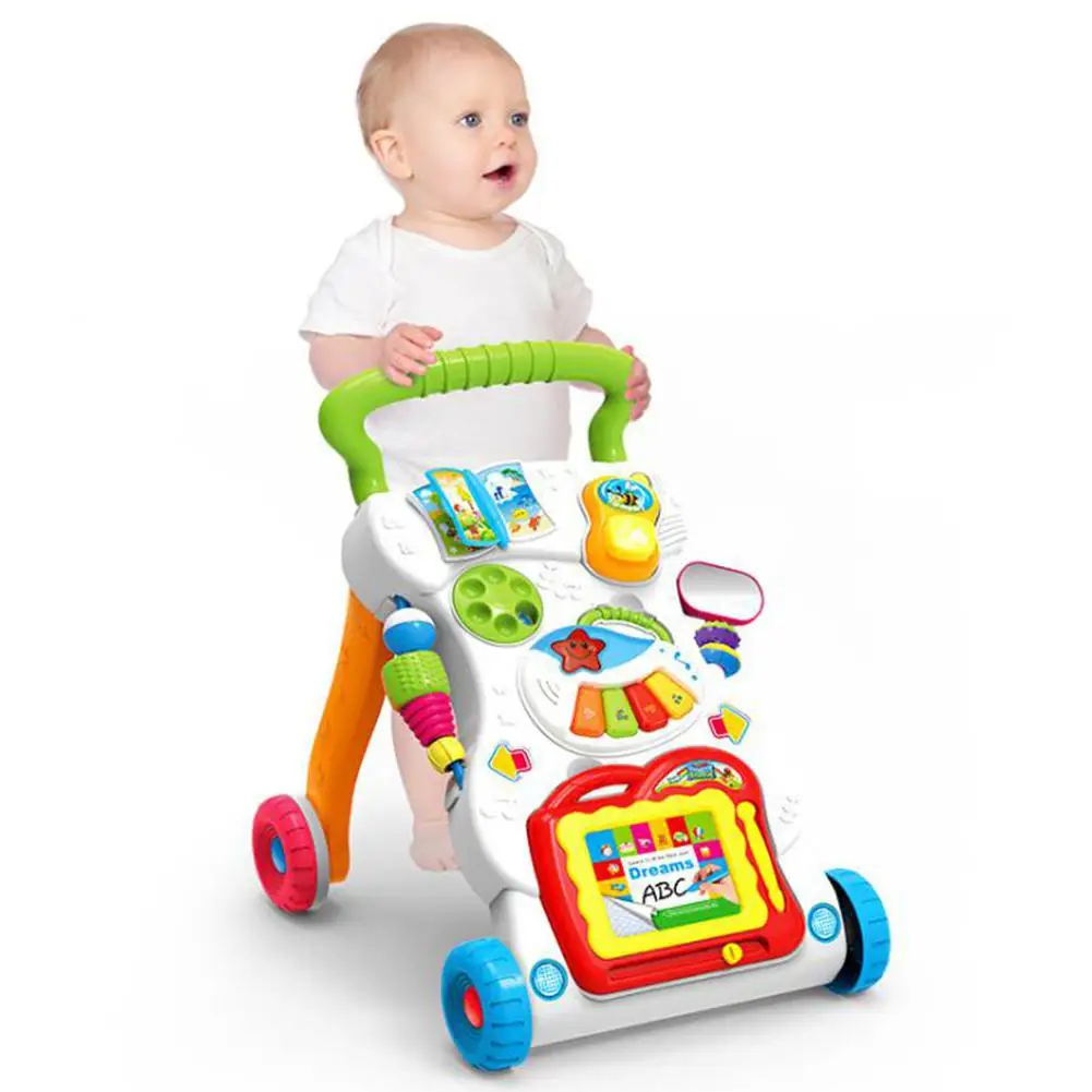 GloryStar Multifunctional Rollover Prevention Baby Activity Walker Cart 3