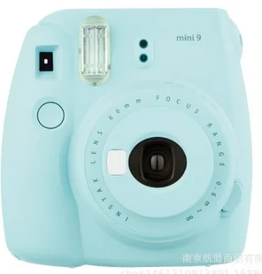 Синий/зеленый 5 цветов Камера Fujifilm Instax Mini 9 мгновенная фотокамера с зеркалом для селфи мгновенная камера - Цвет: Синий/зеленый