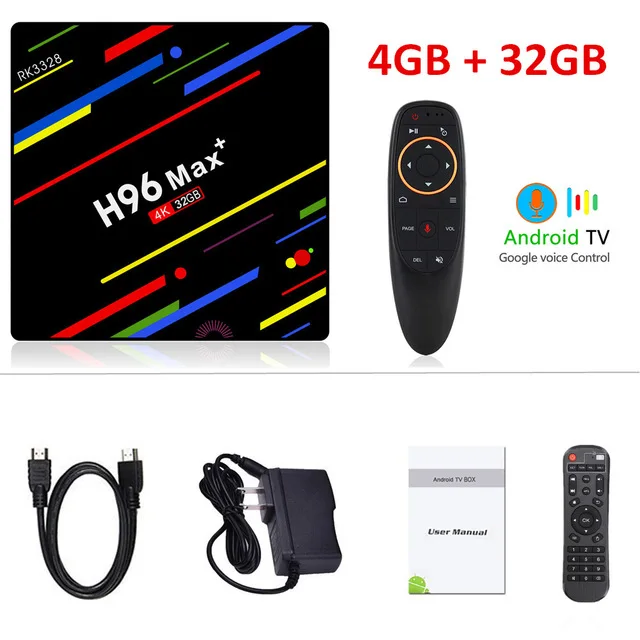 H96 MAX Plus ТВ приставка Android 9,0 смарт-приставка RK3328 4 Гб ОЗУ 32 Гб 64 Гб 5G Wifi 4 к H.265 медиа Смарт ТВ плеер - Цвет: 4G 32G